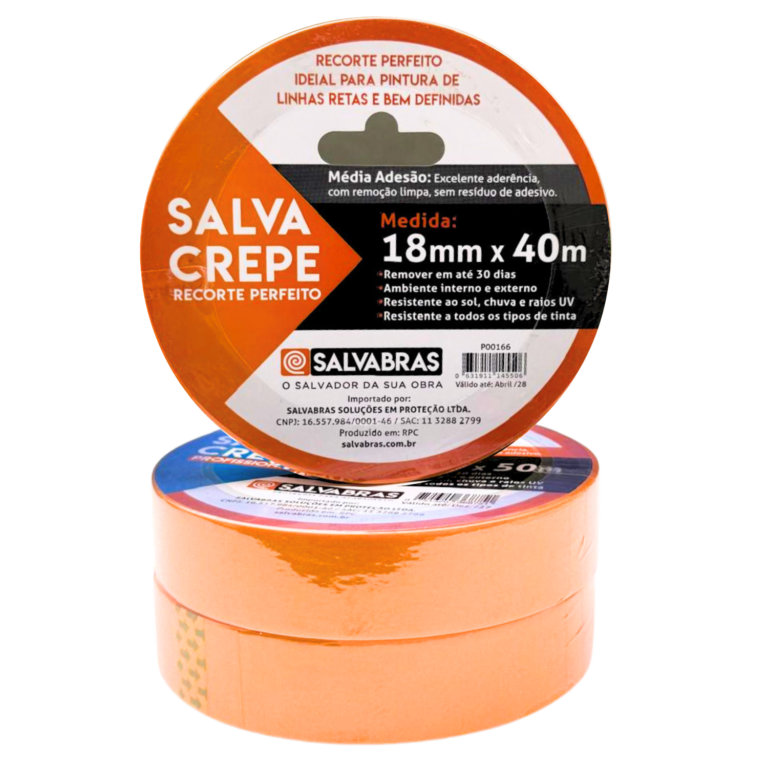 Salva crepe laranja 18mmx40m