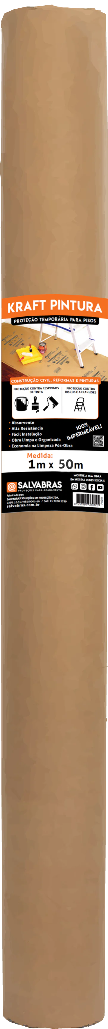 P00010 Kraft Pintura Impermeável 1x50m