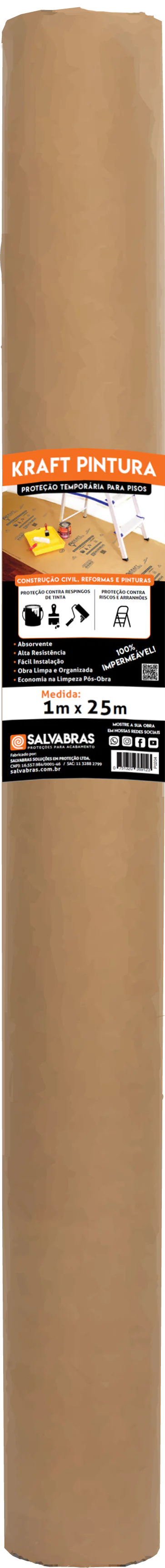 P00011 Kraft Pintura Impermeável 1x25m
