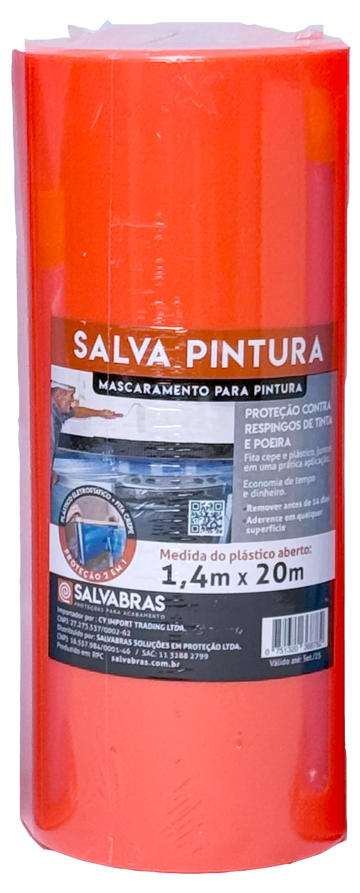 P00086 Salva Pintura 1,4x20m c.aplicador