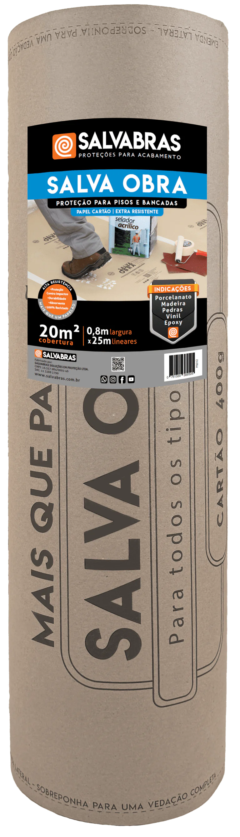 P00013 Salva Obra Extra Resistente 0,8x25