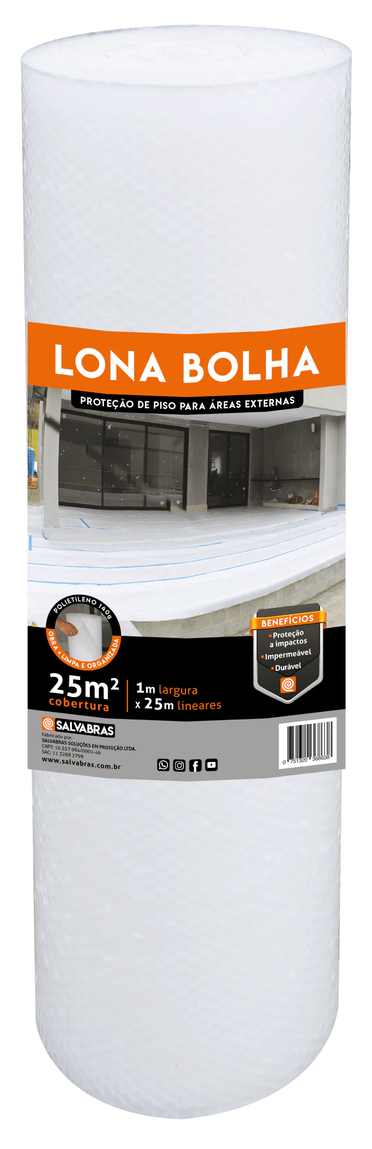 P00040 Lona Bolha 1x25m