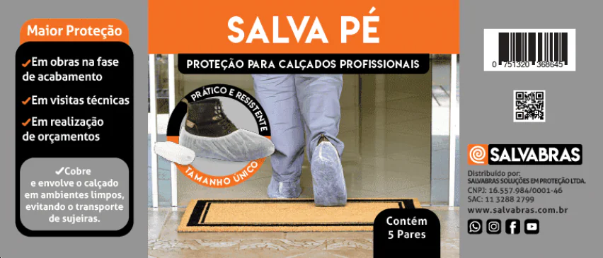 Rótulo Salva Pé